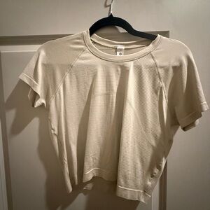 Chic Beige Short Sleeve Tee